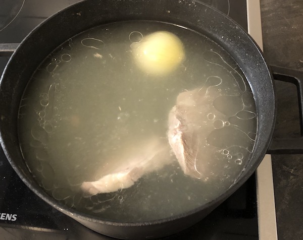 making borsch soup